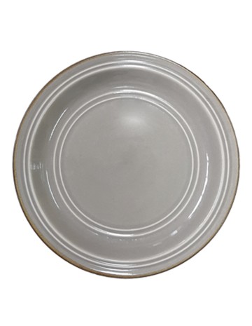 Plato gris cerámica 26cm